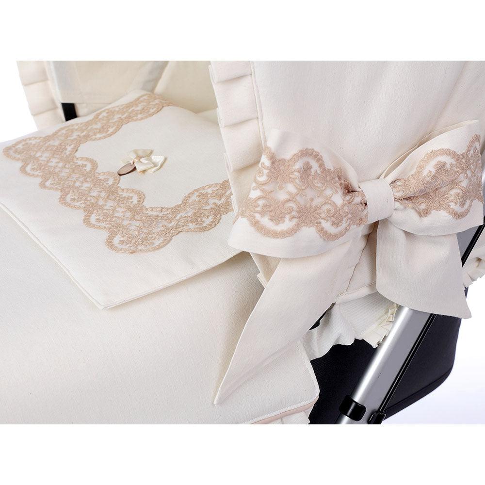 Colcha Capazo A Medida Carro Bebé 113 Puntillas By Nanetes - Nanetes #